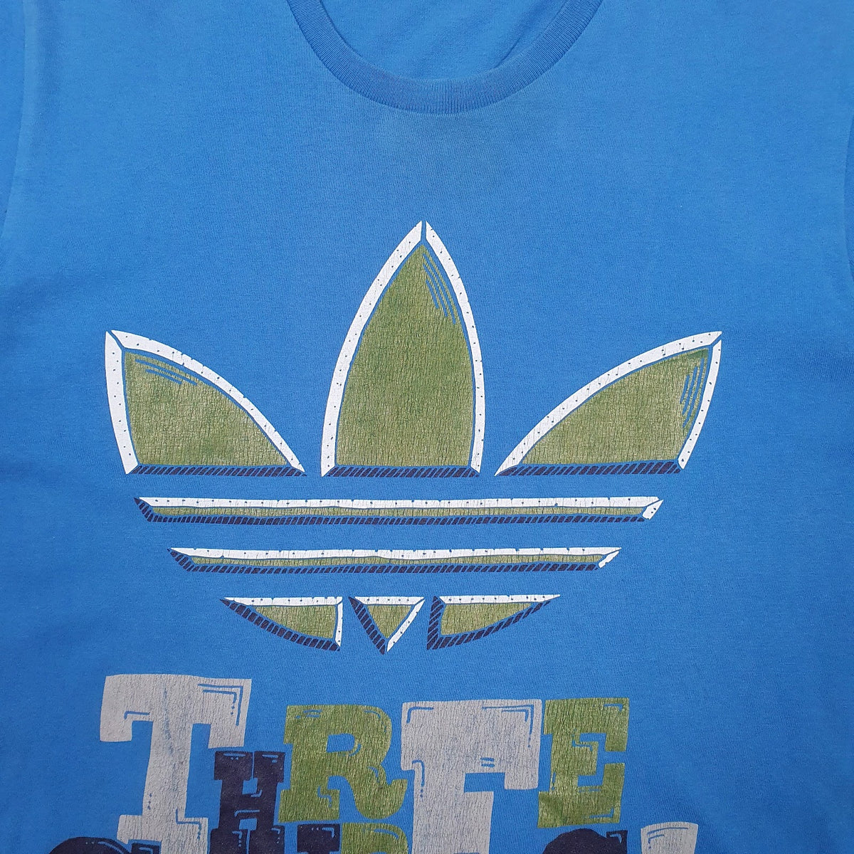 Mens Blue Adidas   T Shirt