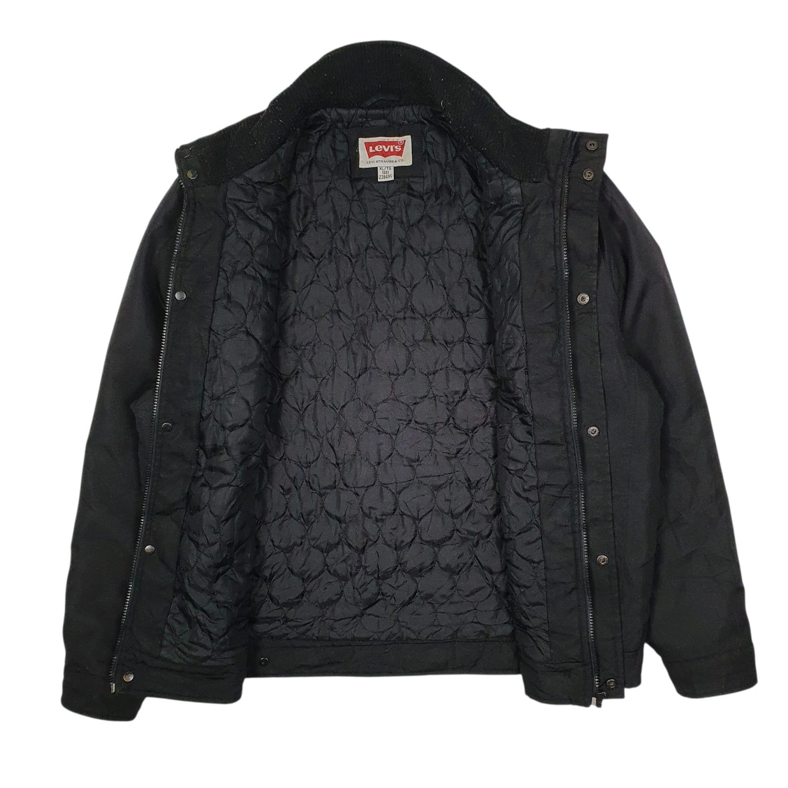 Mens Black Levis Windbreaker Bomber  Coat