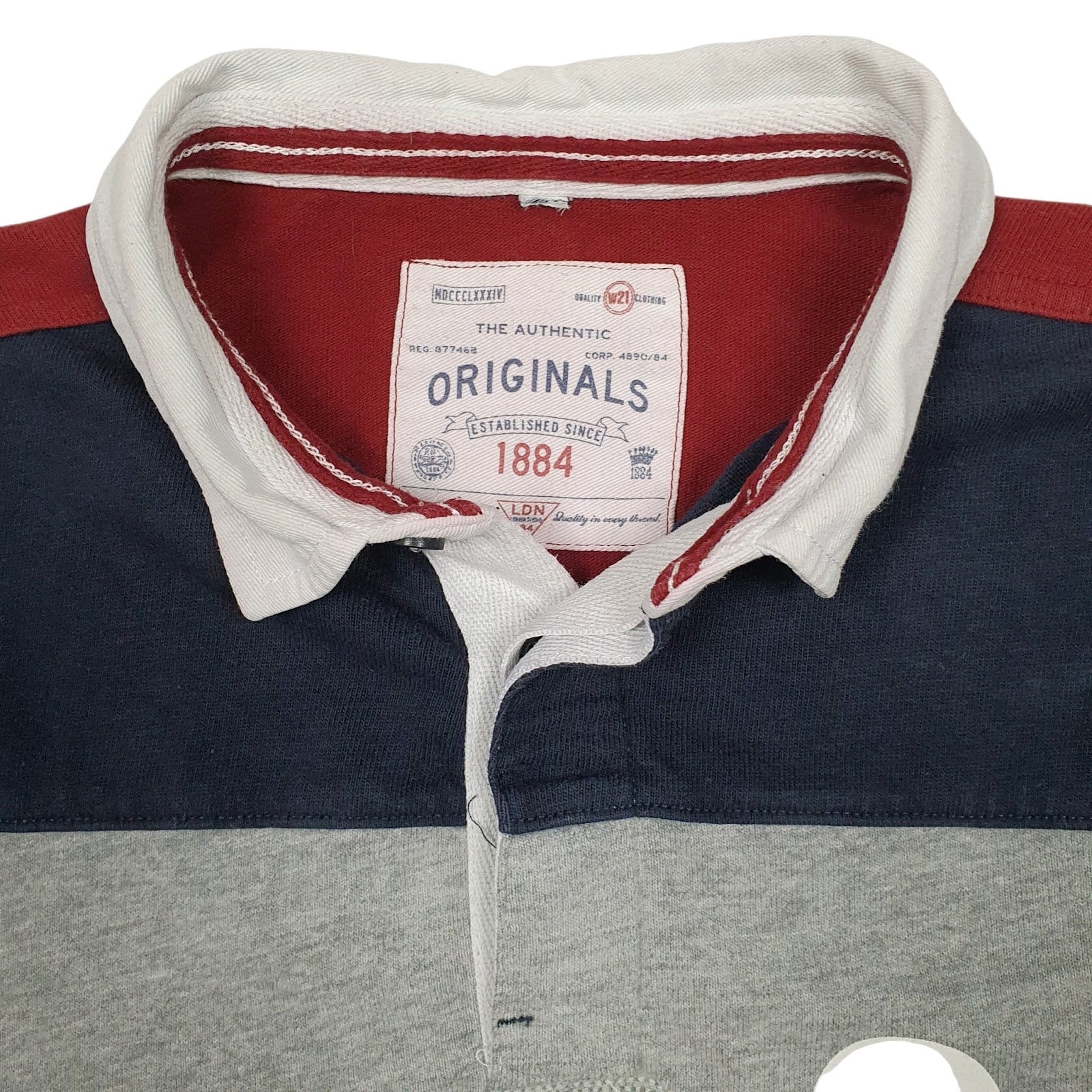 Mens Navy M&S Rugby  Polo Shirt