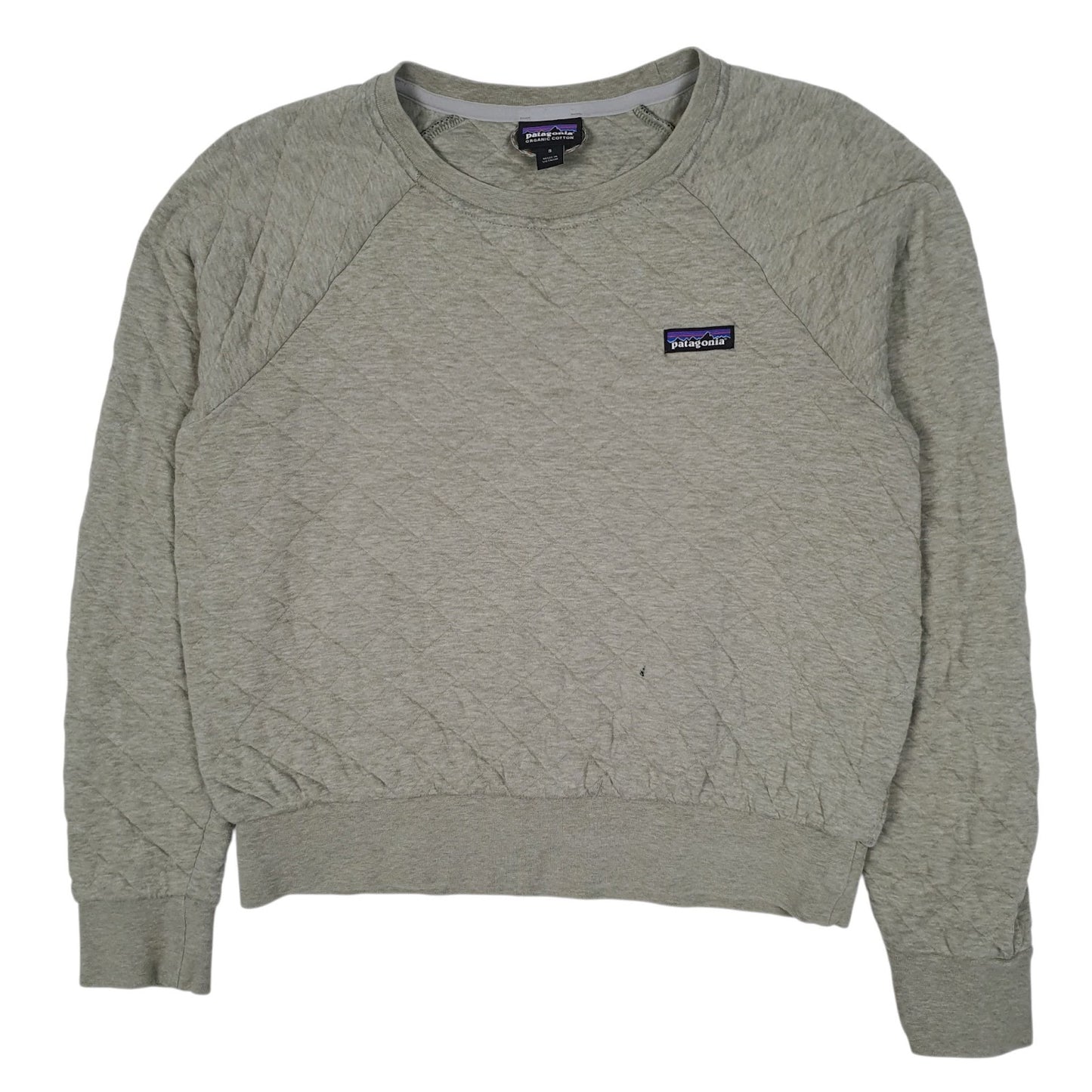 Womens Green Patagonia Quilted Crewneck Jumper