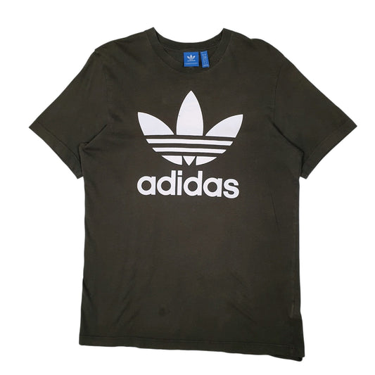 Mens Green Adidas  Short Sleeve T Shirt