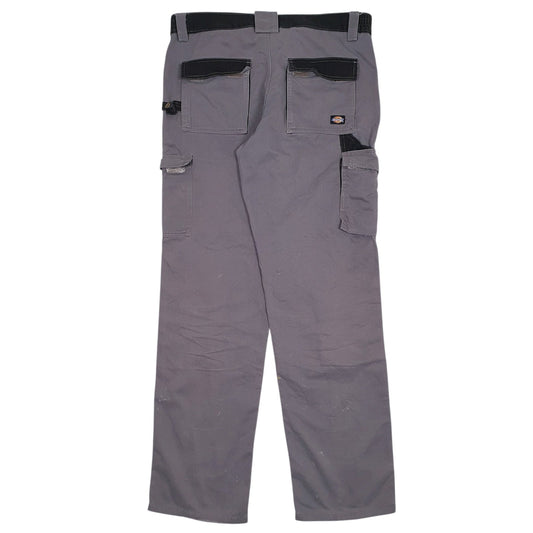 Mens Grey Dickies Workwear Double Knees  Trousers
