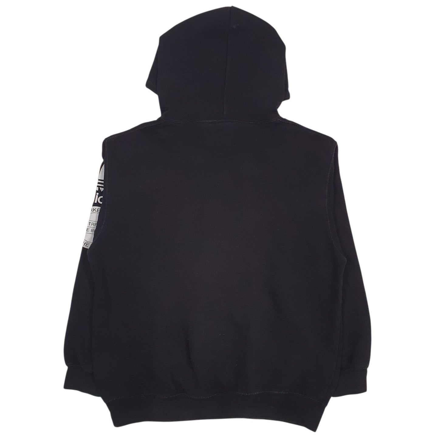 Mens Black Adidas Spellout Hoodie Jumper