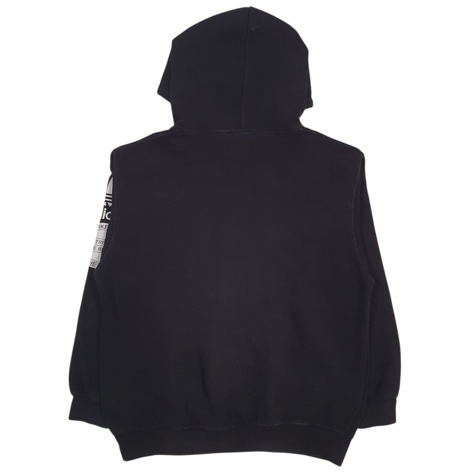 Mens Black Adidas Spellout Hoodie Jumper