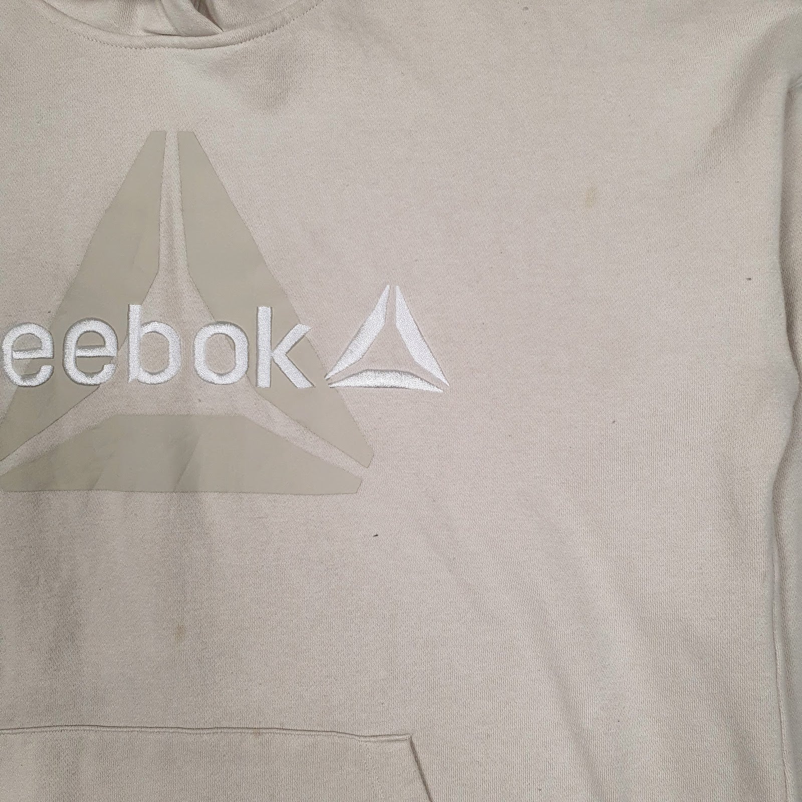 Mens Cream Reebok  Hoodie Jumper