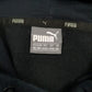 Mens Black Puma Spellout Hoodie Jumper