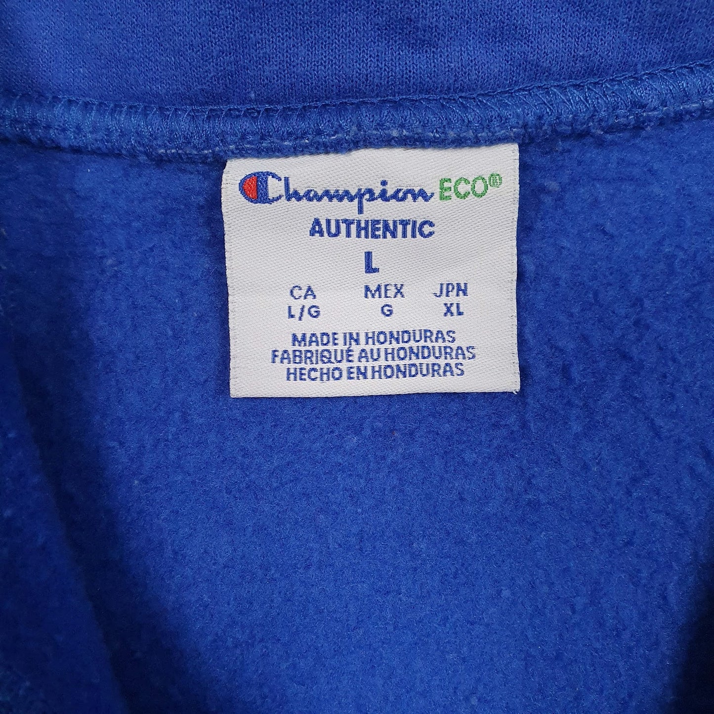 Mens Blue Champion Hofstra University Quarter Zip Jumper