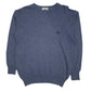 Mens Blue Fred Perry Sportswear Crewneck Jumper