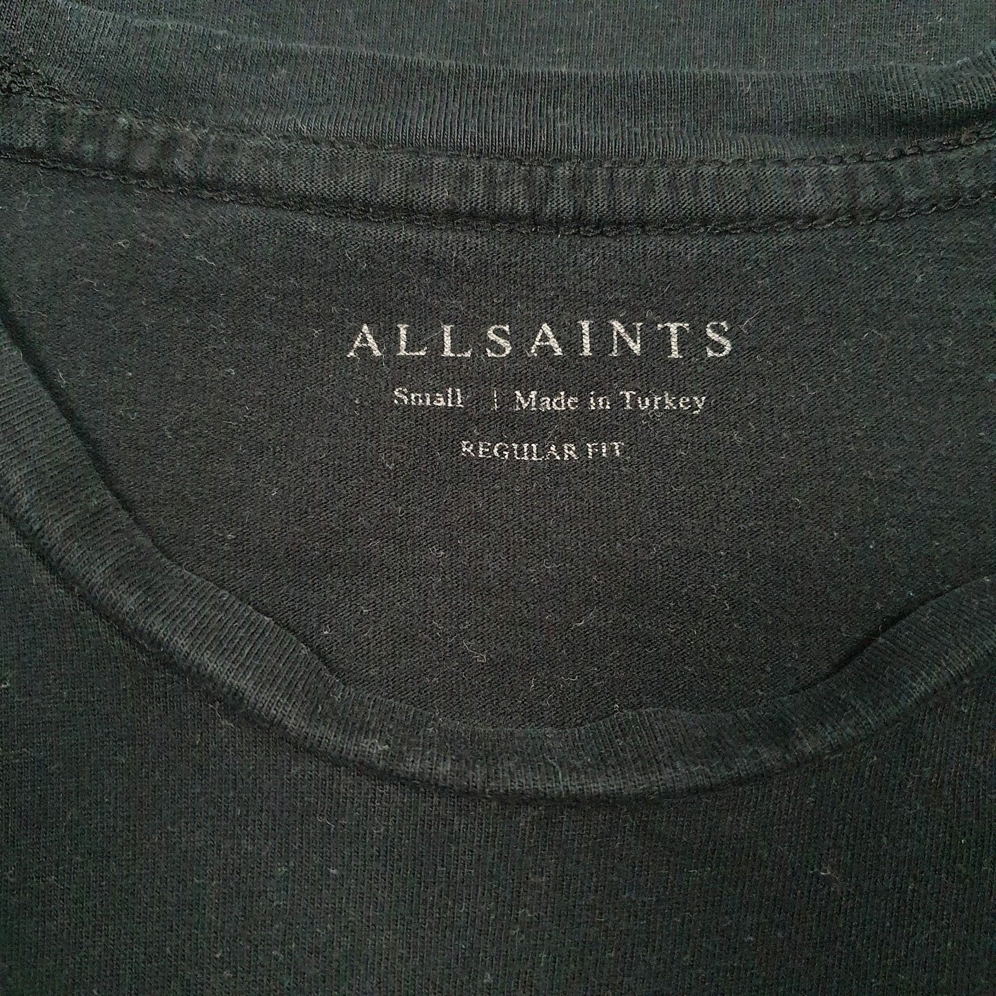 Mens Black All Saints   T Shirt