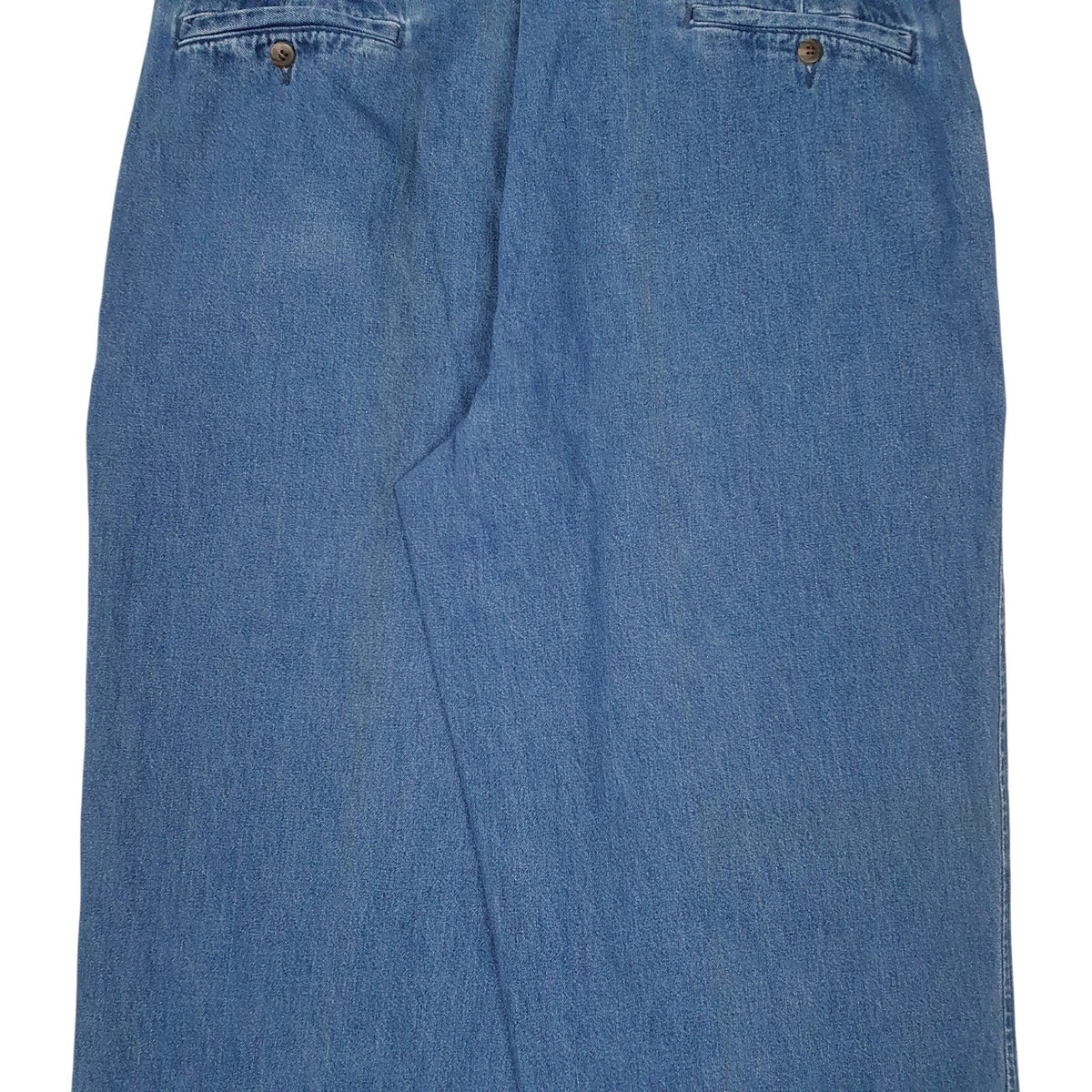 Mens Blue Polo Ralph Lauren Vintage 90s Made In USA Pleated  Jeans