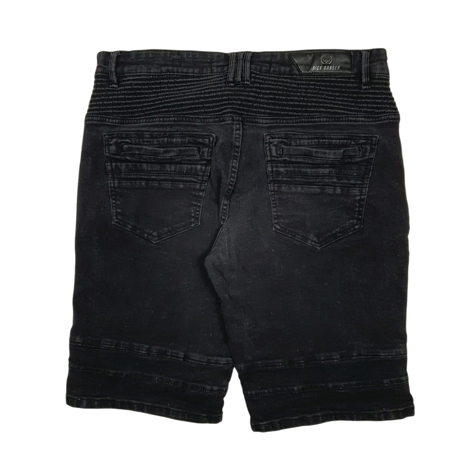 Mens Black Nick Danger Stretch  Shorts
