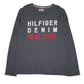 Mens Grey Tommy Hilfiger Spellout Long Sleeve T Shirt