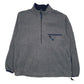 Mens Grey L.L.Bean Vintage 90s Made In USA Quarter Zip Jumper