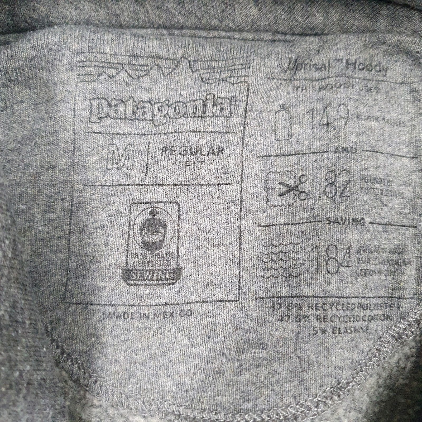 Mens Grey Patagonia  Hoodie Jumper