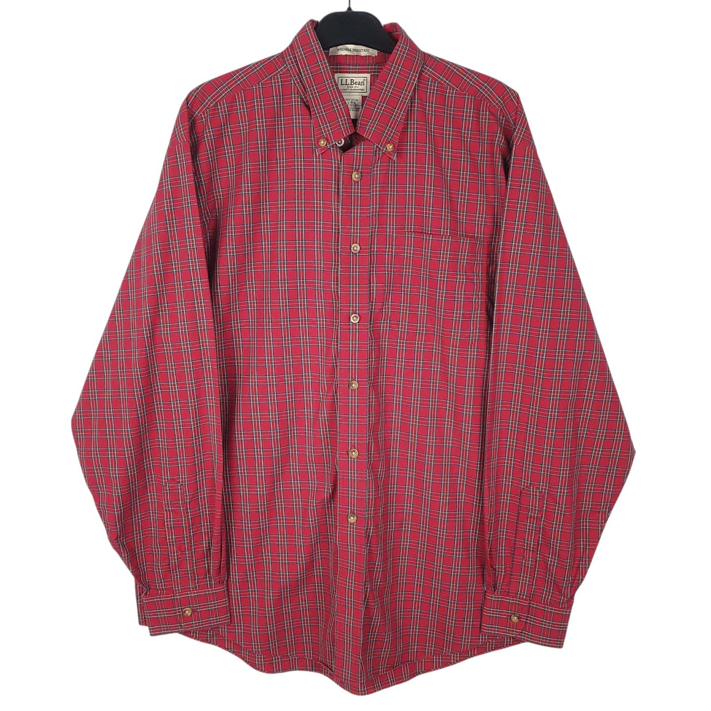 Mens Red L.L.Bean  Long Sleeve Shirt