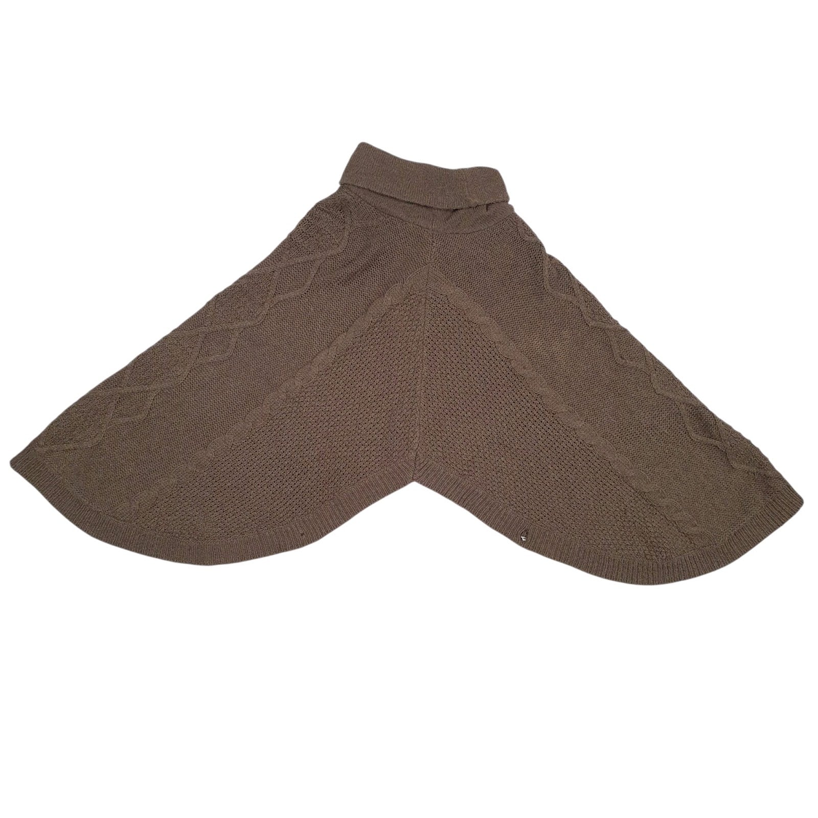 Womens Brown Joules Poncho Knitwear Shoal Neck Jumper
