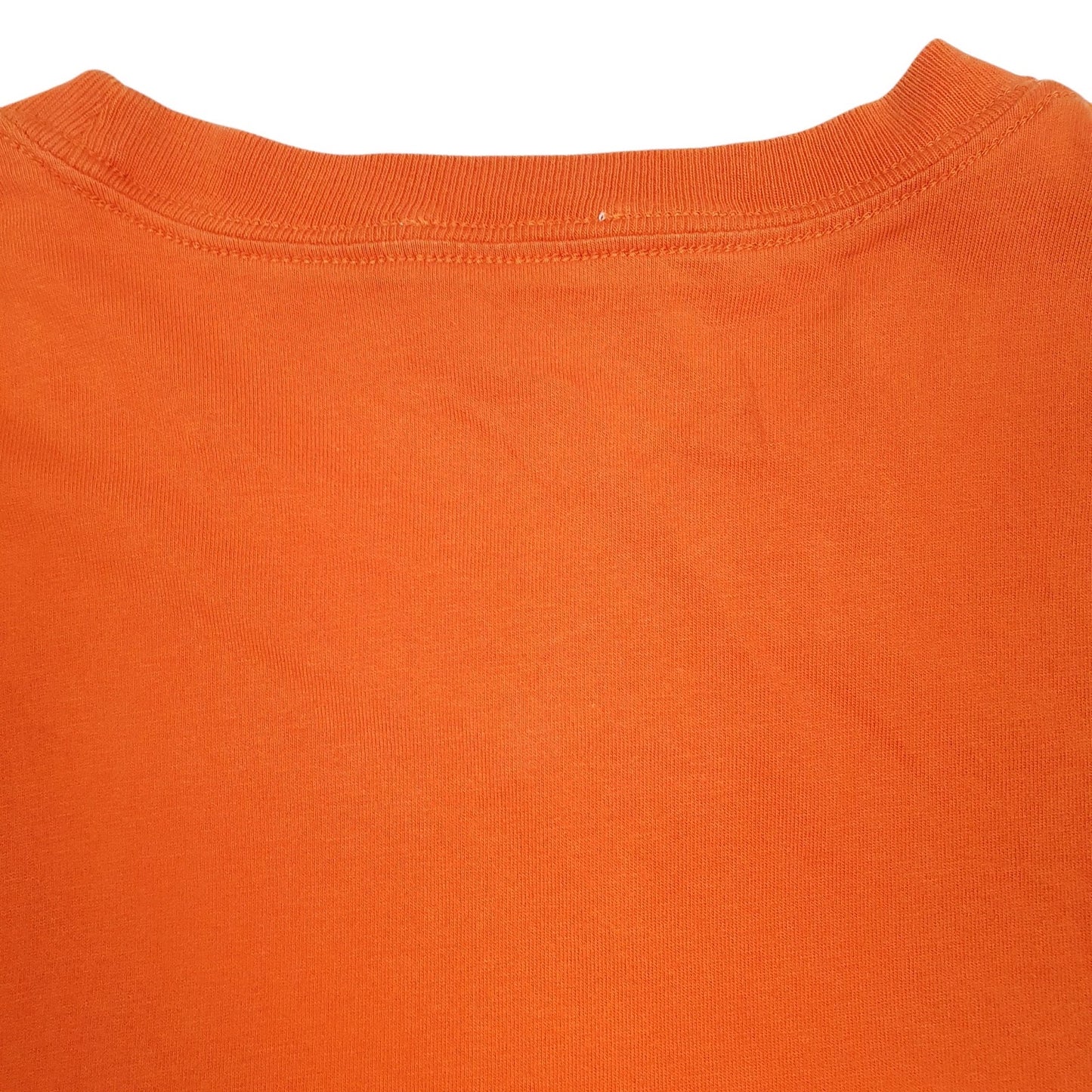 Mens Orange Gas Spellout  T Shirt