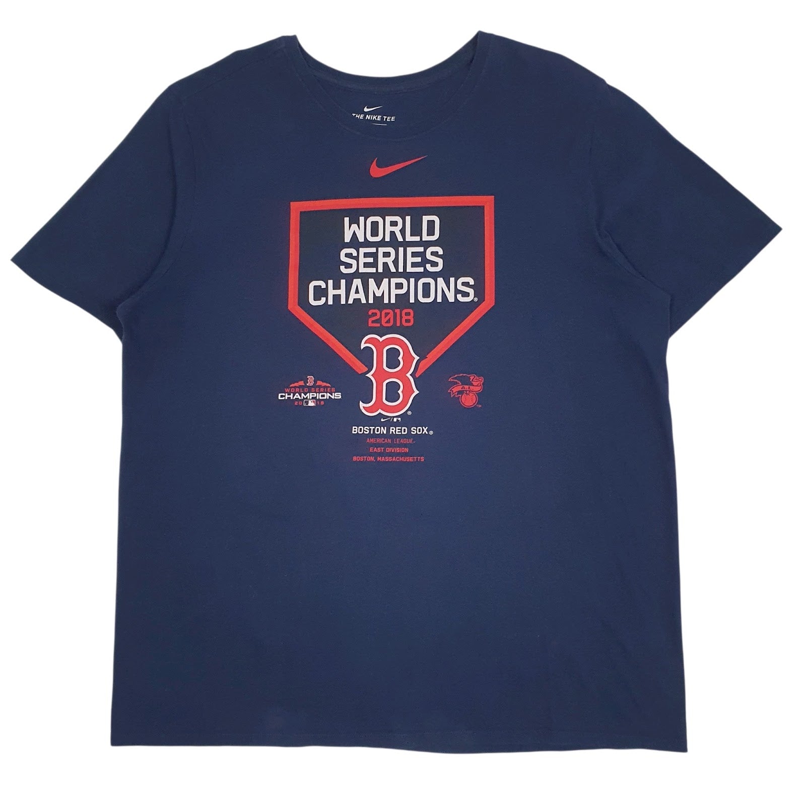 Mens Navy Nike MLB Boston Red Sox World Series Champions 2018 Short Sleeve T Shirt