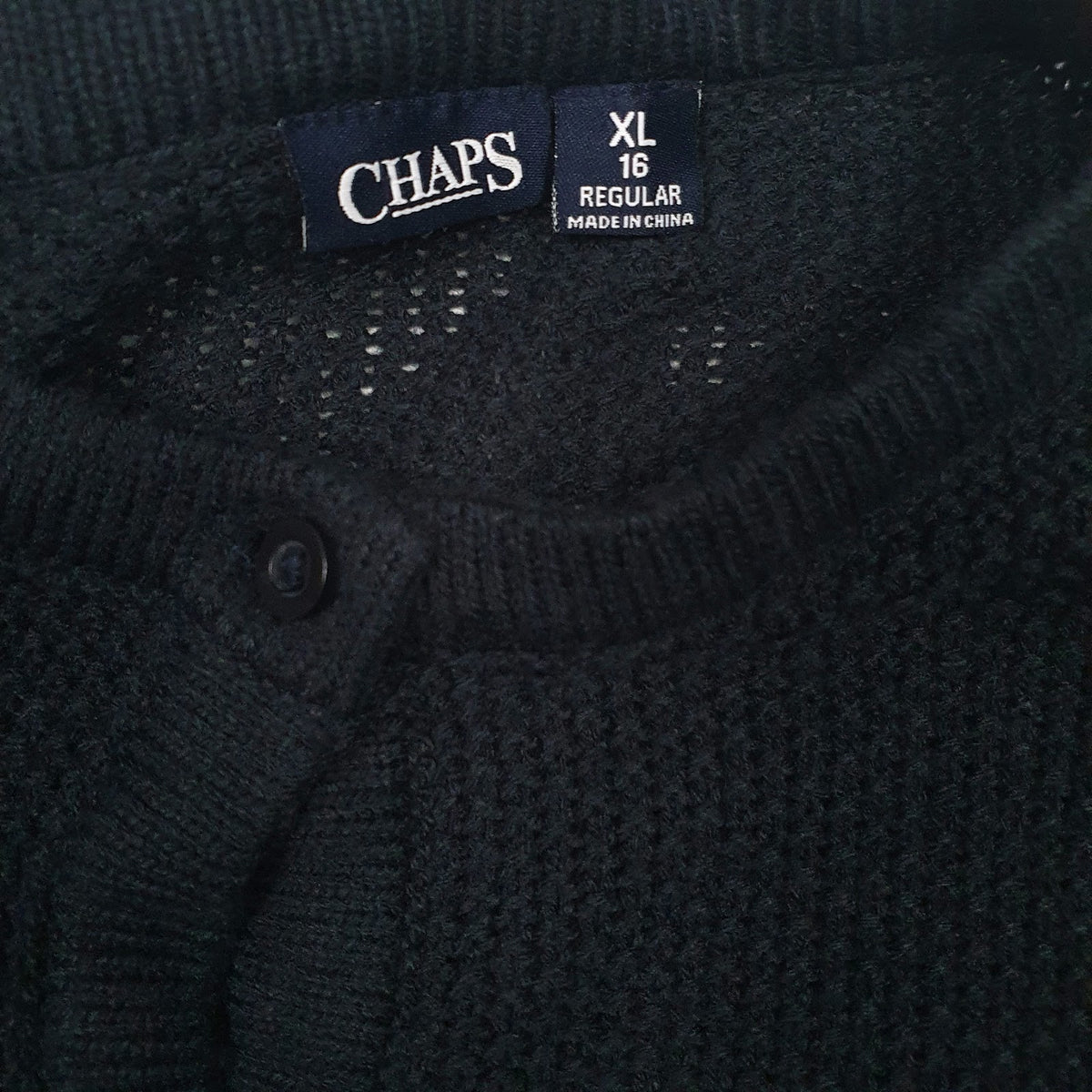 Mens Navy Chaps  Cardigan Jumper