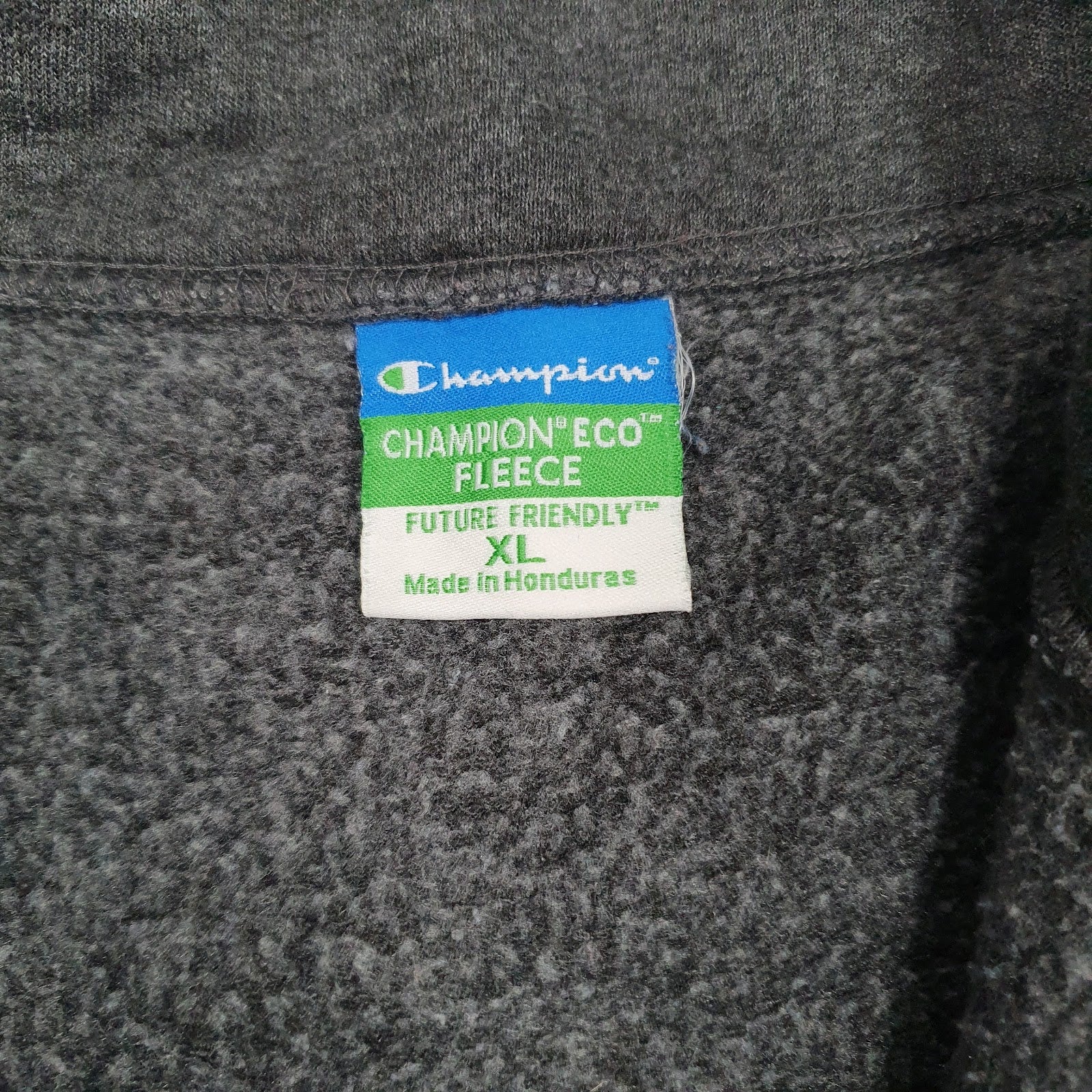 Mens Grey Champion  Quarter Zip Jumper