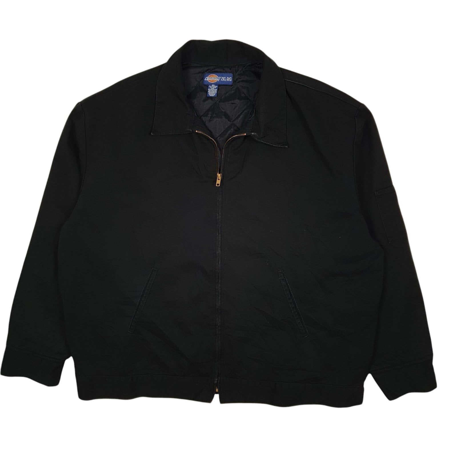 Mens Black Dickies Eisenhower Harrington Full Zip Coat