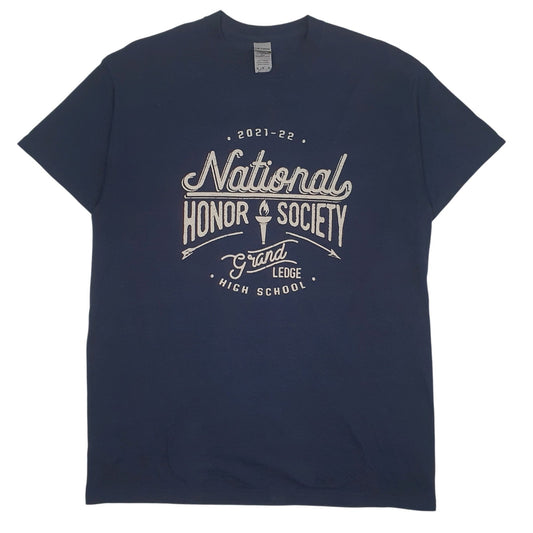 Mens Navy Gildan  Short Sleeve T Shirt