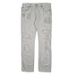 Mens White Levis Distressed 501 JeansW34 L32