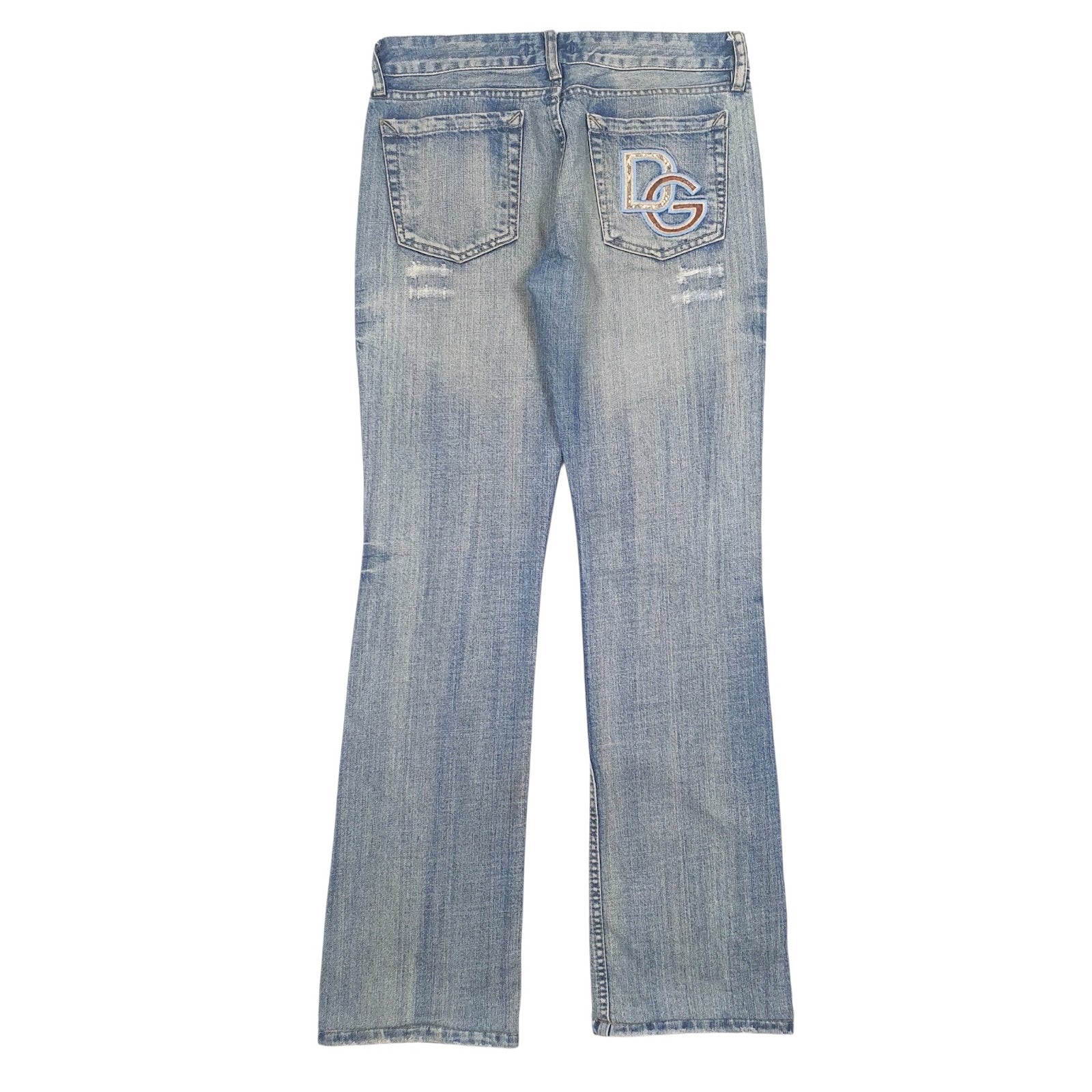 Womens Blue Dolce and Gabbana Distressed  Jeans