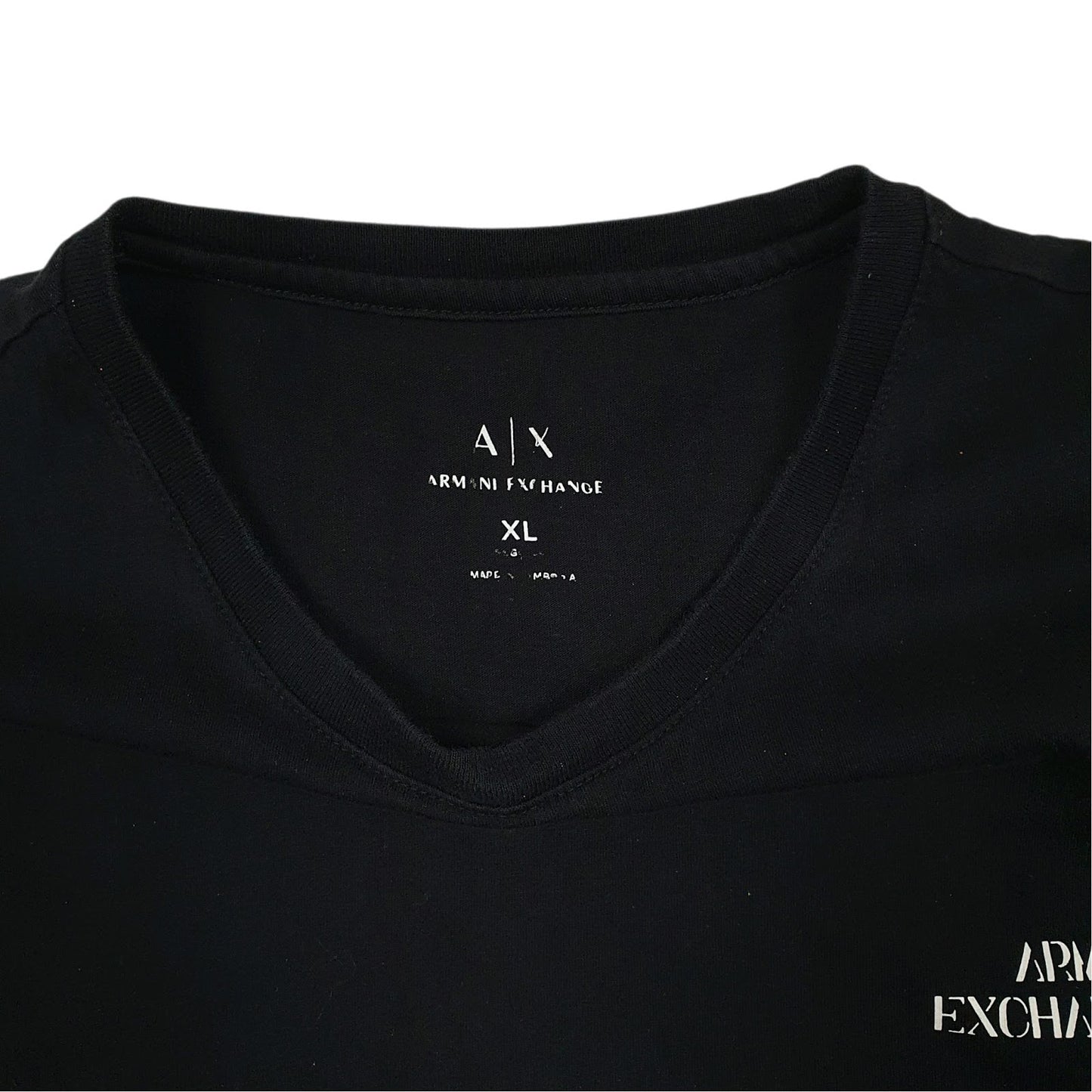 Mens Black Armani   T Shirt