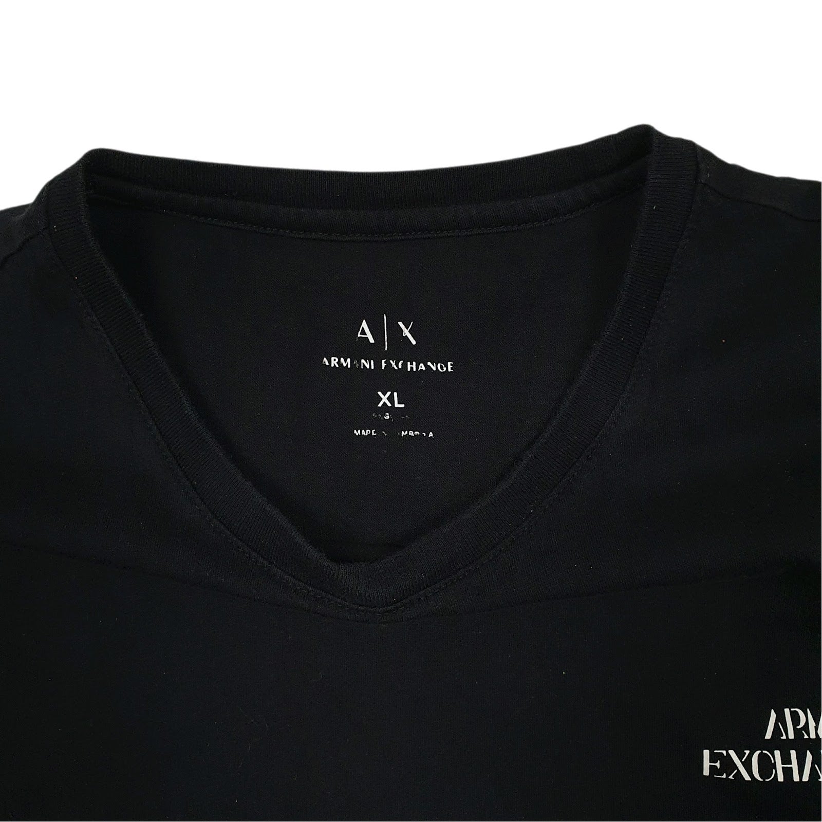 Mens Black Armani   T Shirt