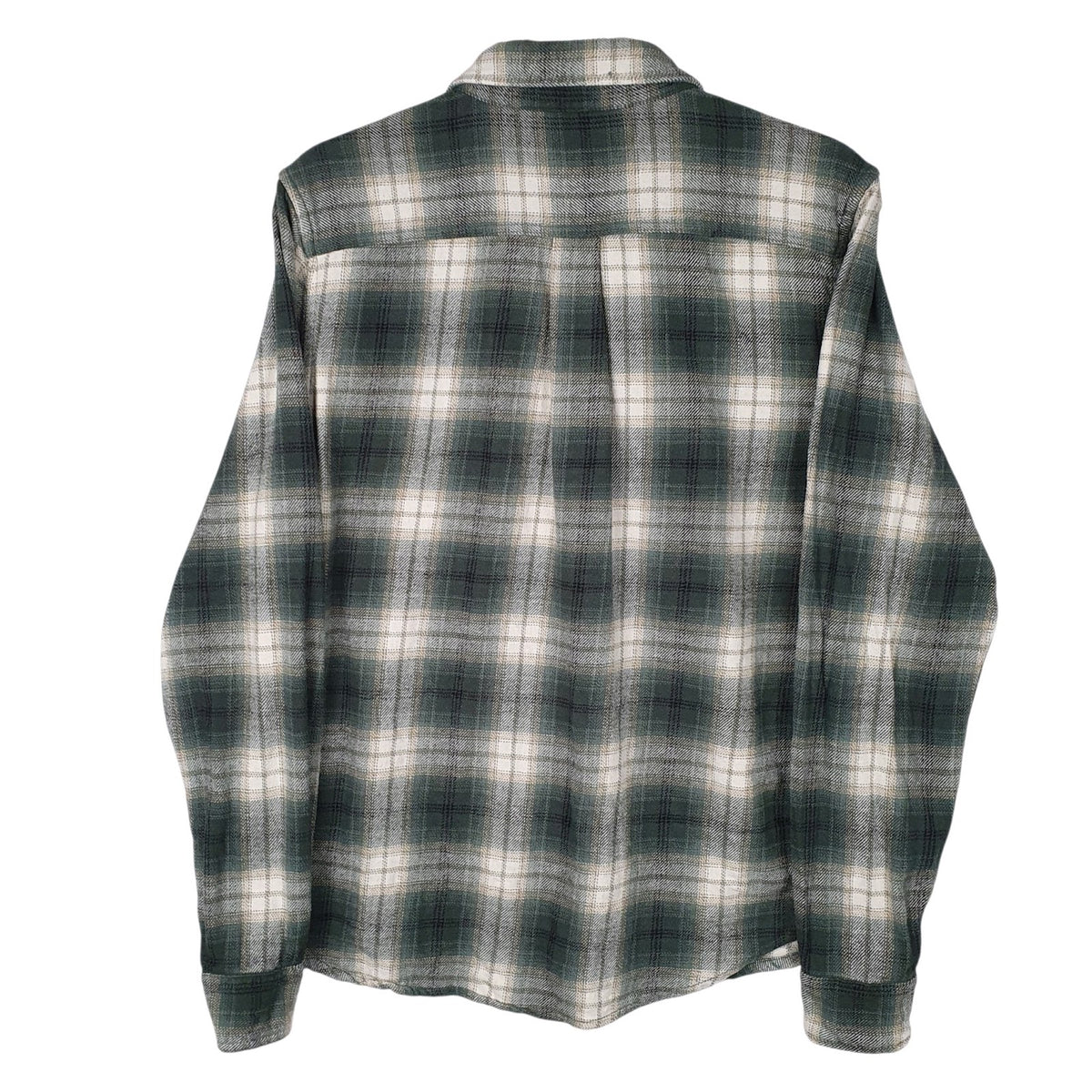 Mens Green Eddie Bauer Flannel  Shirt