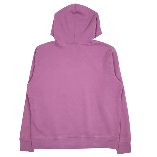 Womens Pink Fila Spellout Hoodie Jumper