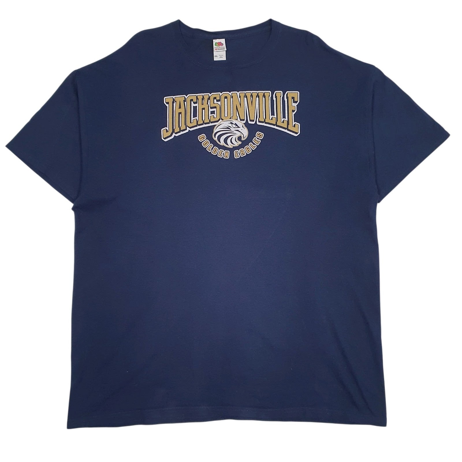 Mens Navy Fruit Of The Loom Jacksonville Golden Eagles Short Sleeve T Shirt