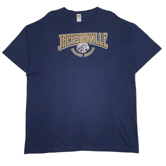 Mens Navy Fruit Of The Loom Jacksonville Golden Eagles Short Sleeve T Shirt