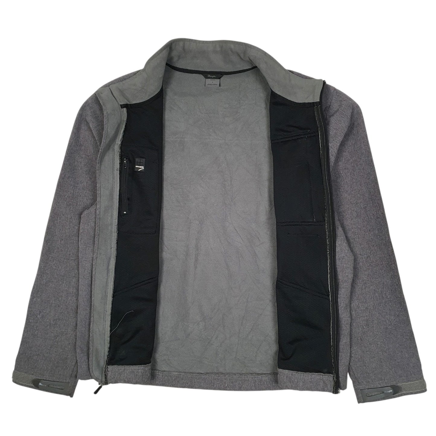 Mens Grey Wrangler Windbreaker  Coat
