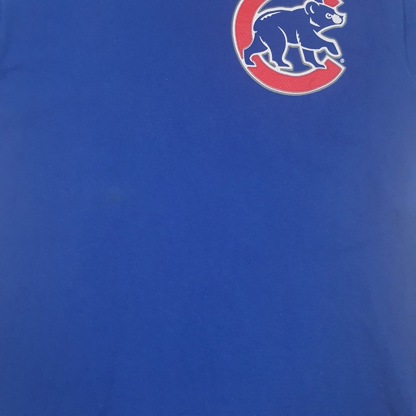 Mens Blue Majestic MLB Chicago Cubs  T Shirt