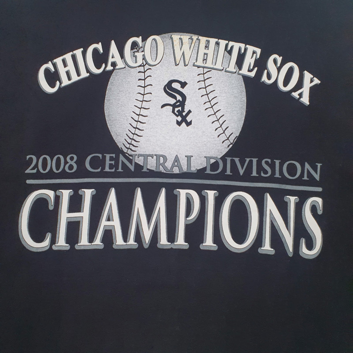 Mens Black Delta Vintage 00s MLB Chicago White Sox  T Shirt