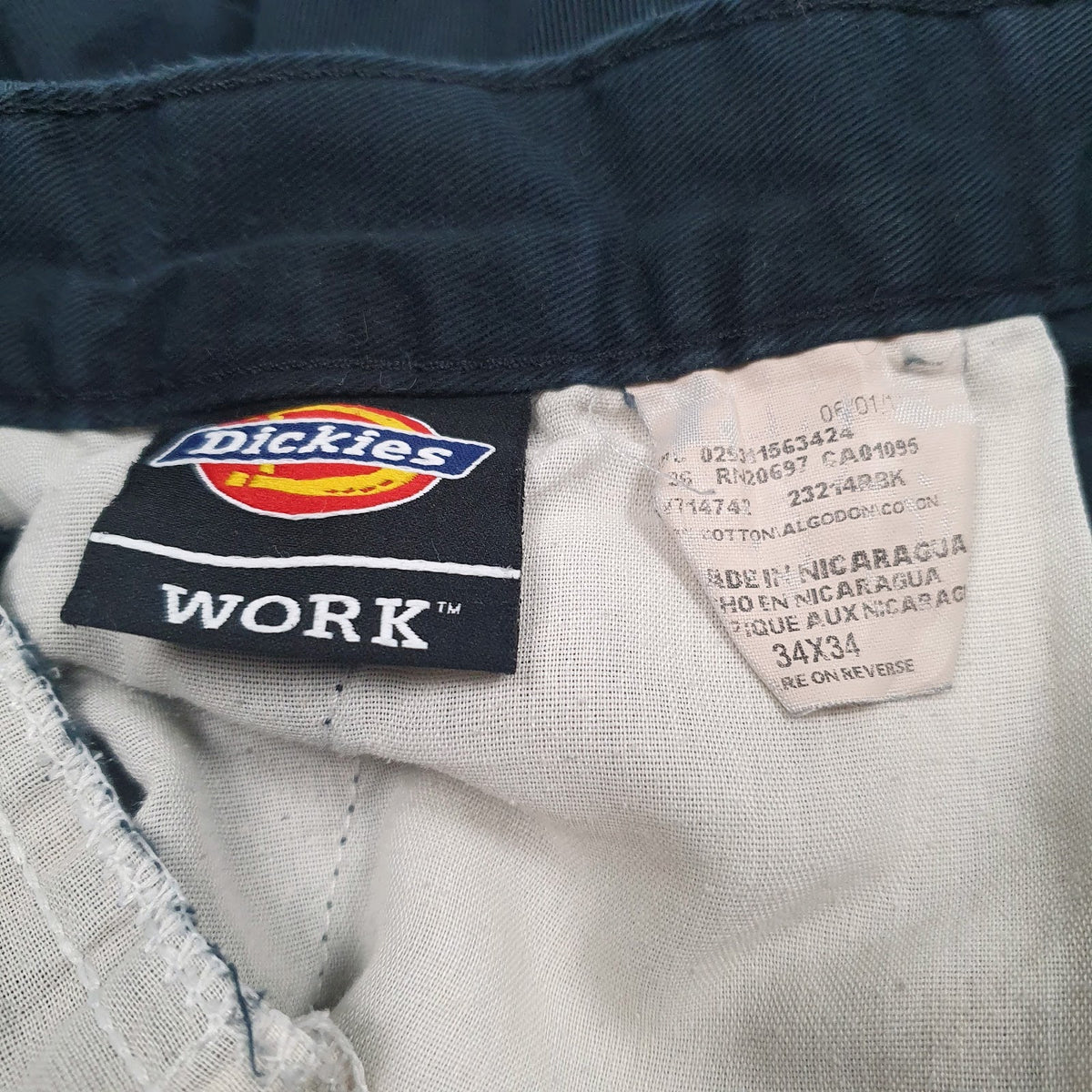 Mens Navy Dickies Workwear  Trousers