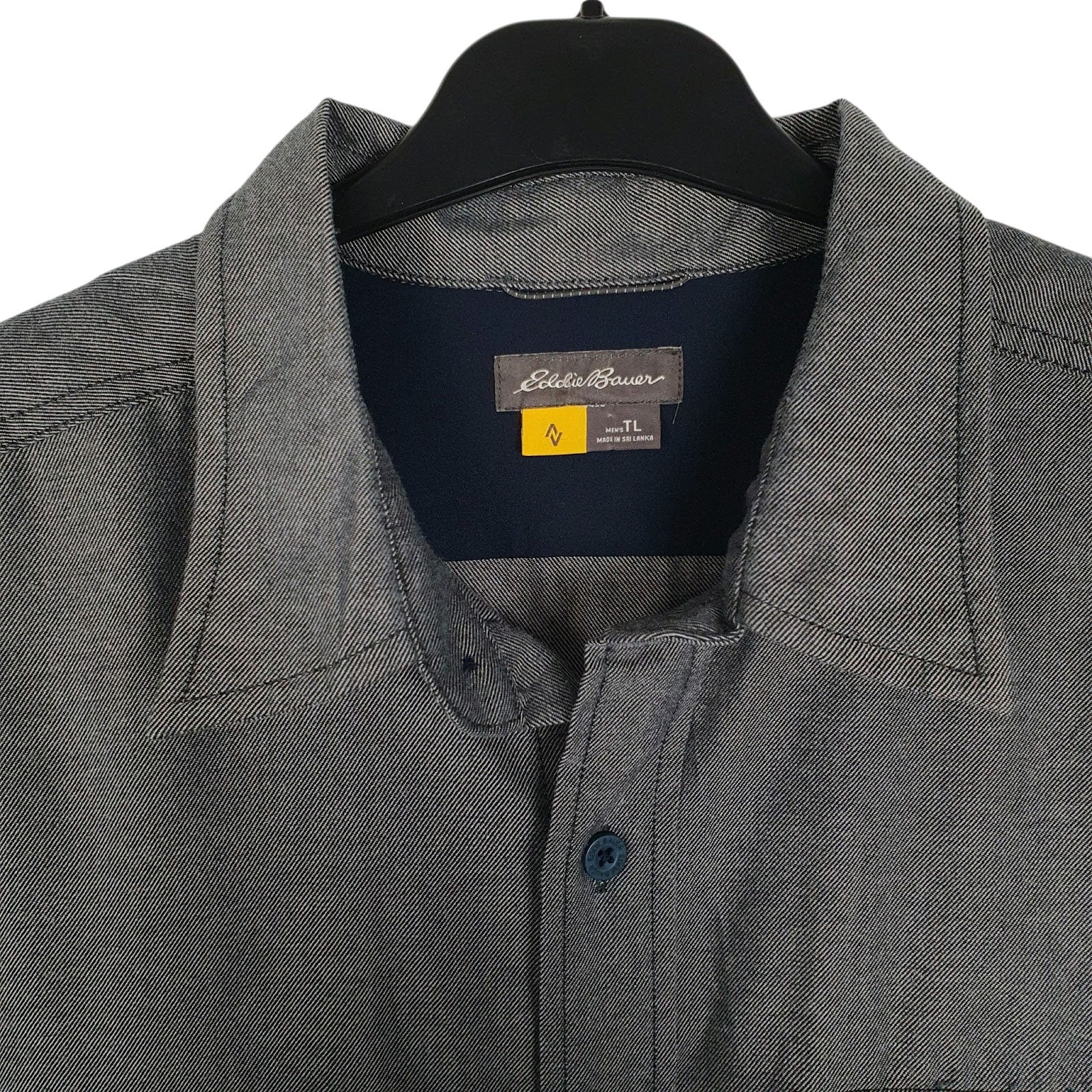 Mens Grey Eddie Bauer Heavyweight  Shirt