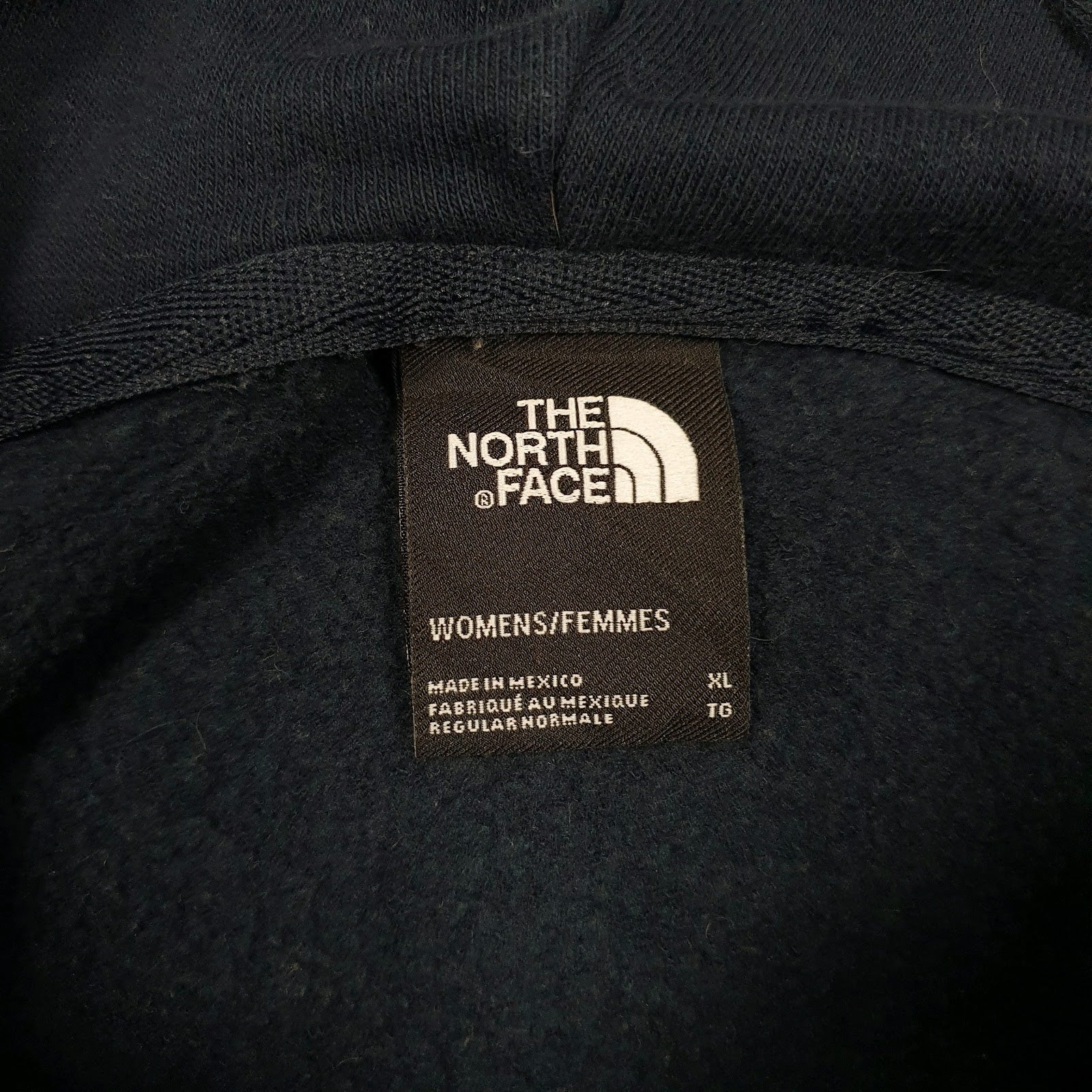 Womens Navy The North Face Spellout Hoodie Jumper