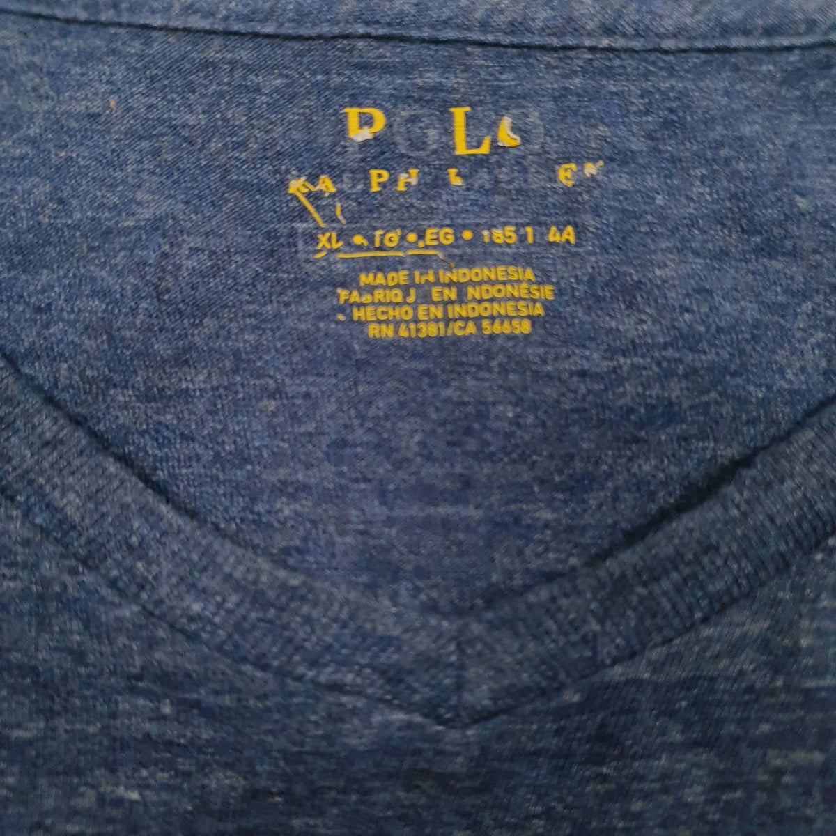 Mens Blue Polo Ralph Lauren   T Shirt