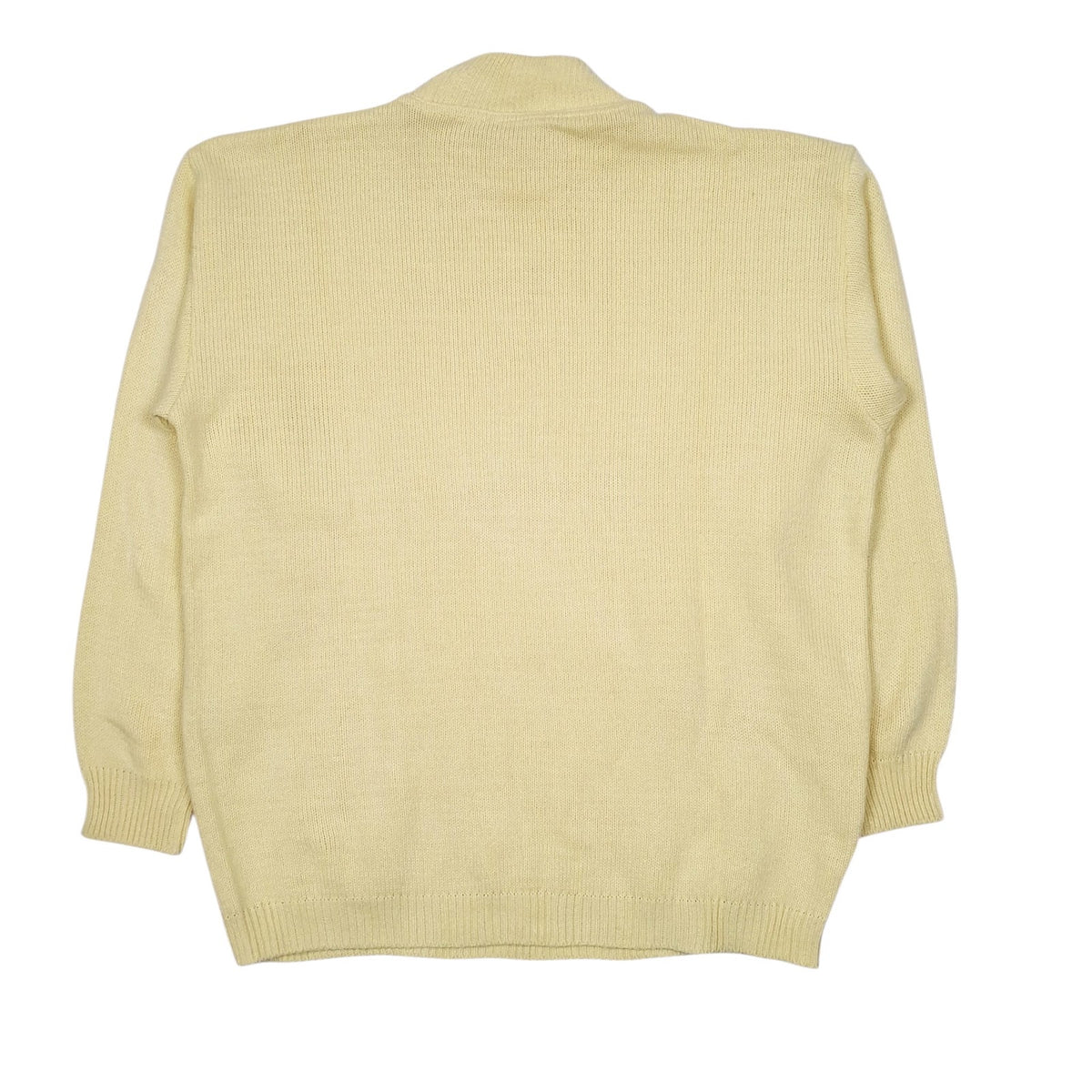 Womens Yellow Malina Vintage Cable Knit Crewneck Jumper