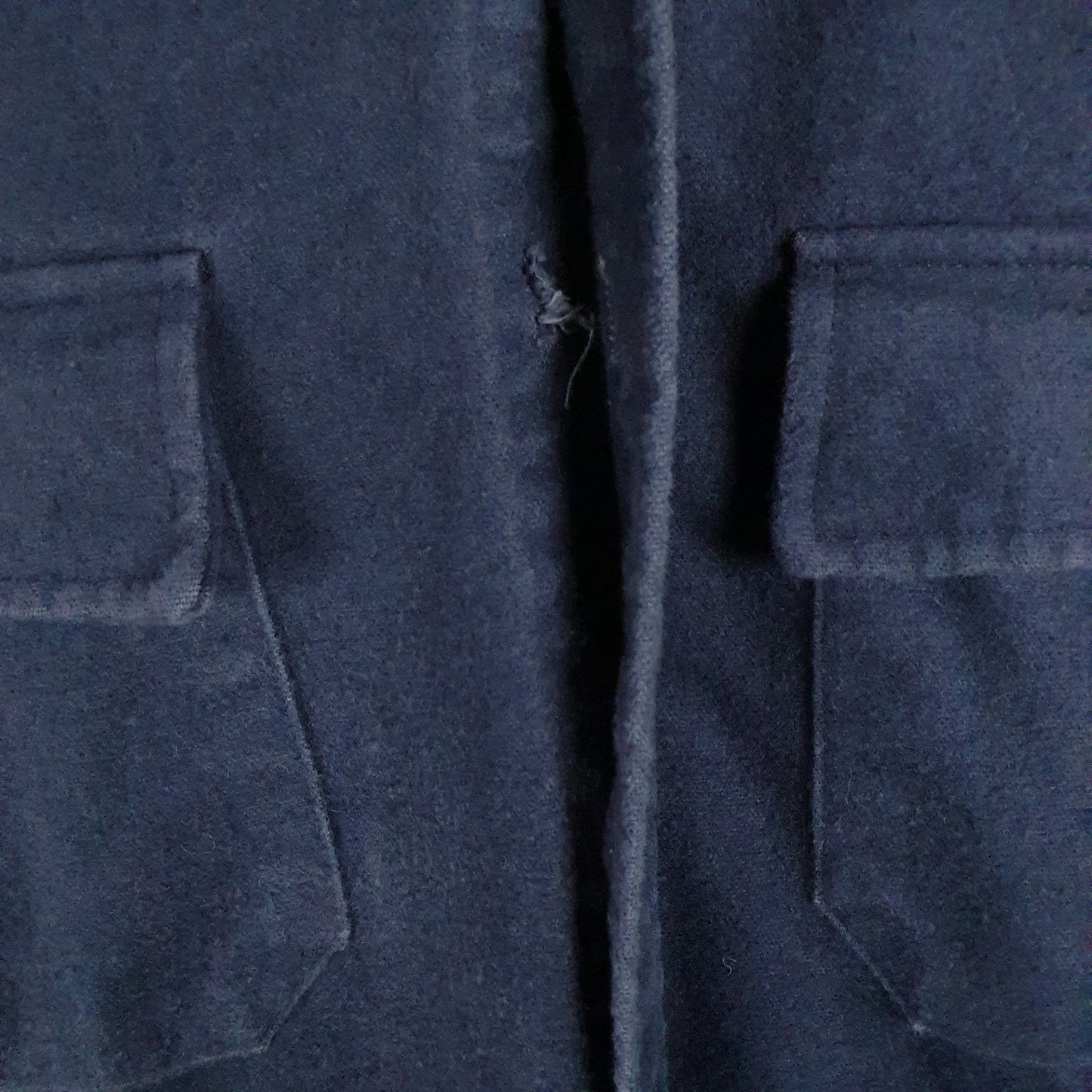 Mens Navy L.L.Bean Chamois  Shirt