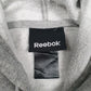 Mens Grey Reebok Spellout Hoodie Jumper