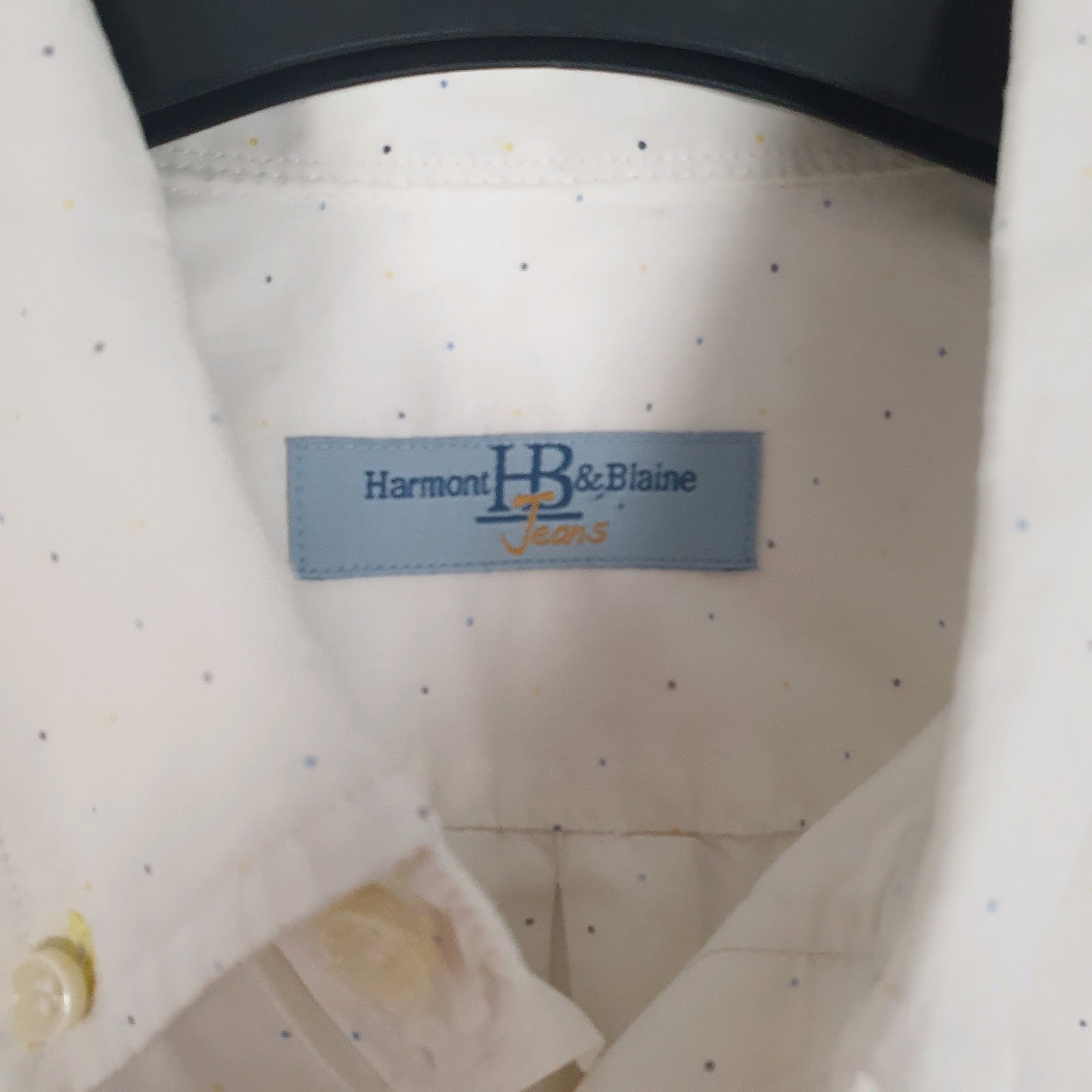 Mens White Harmont & Blaine   Shirt