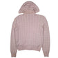 Womens Pink Polo Ralph Lauren Sport Cable Knit Hoodie Full Zip Jumper