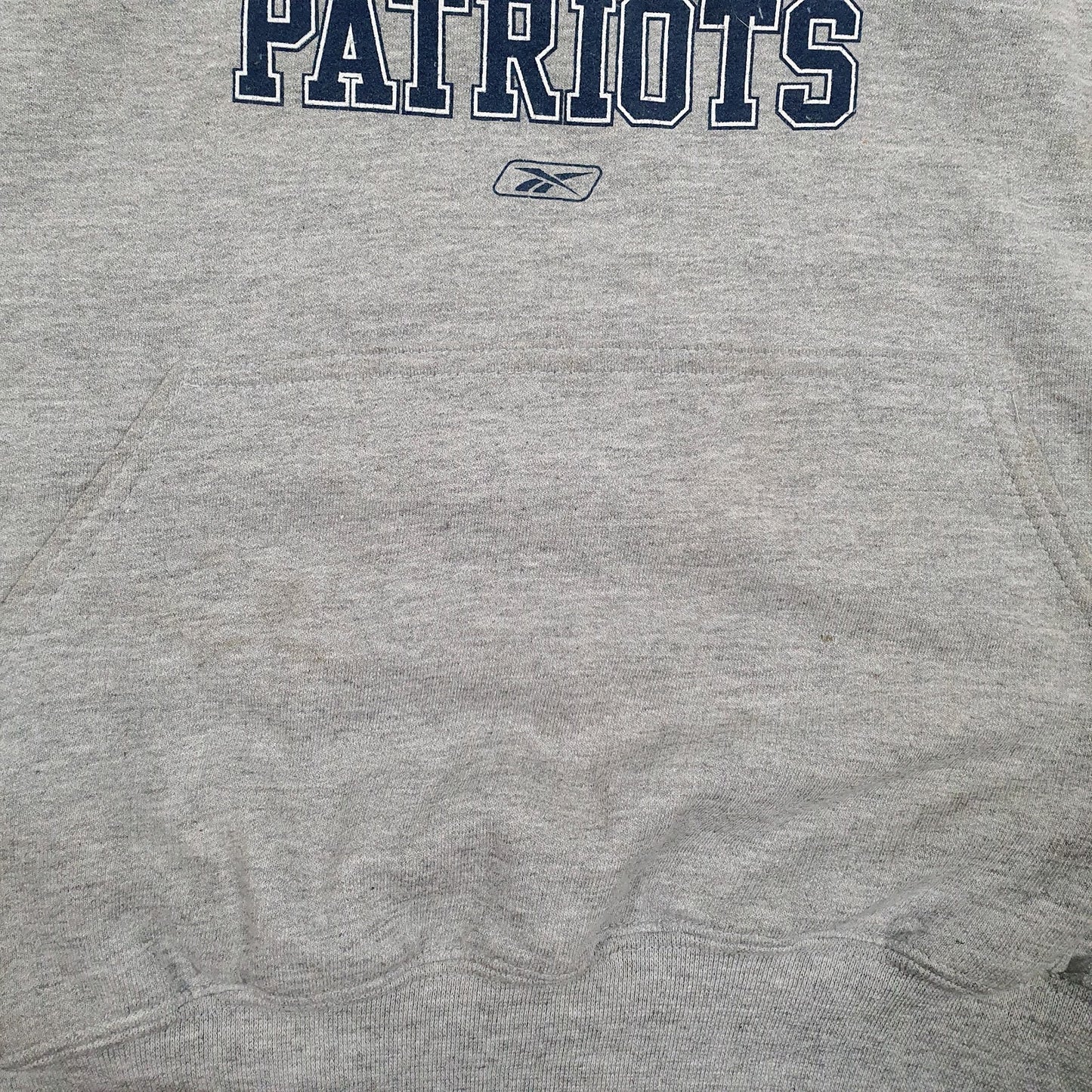 Mens Grey NFL New England Patriots Hoodie Jumper