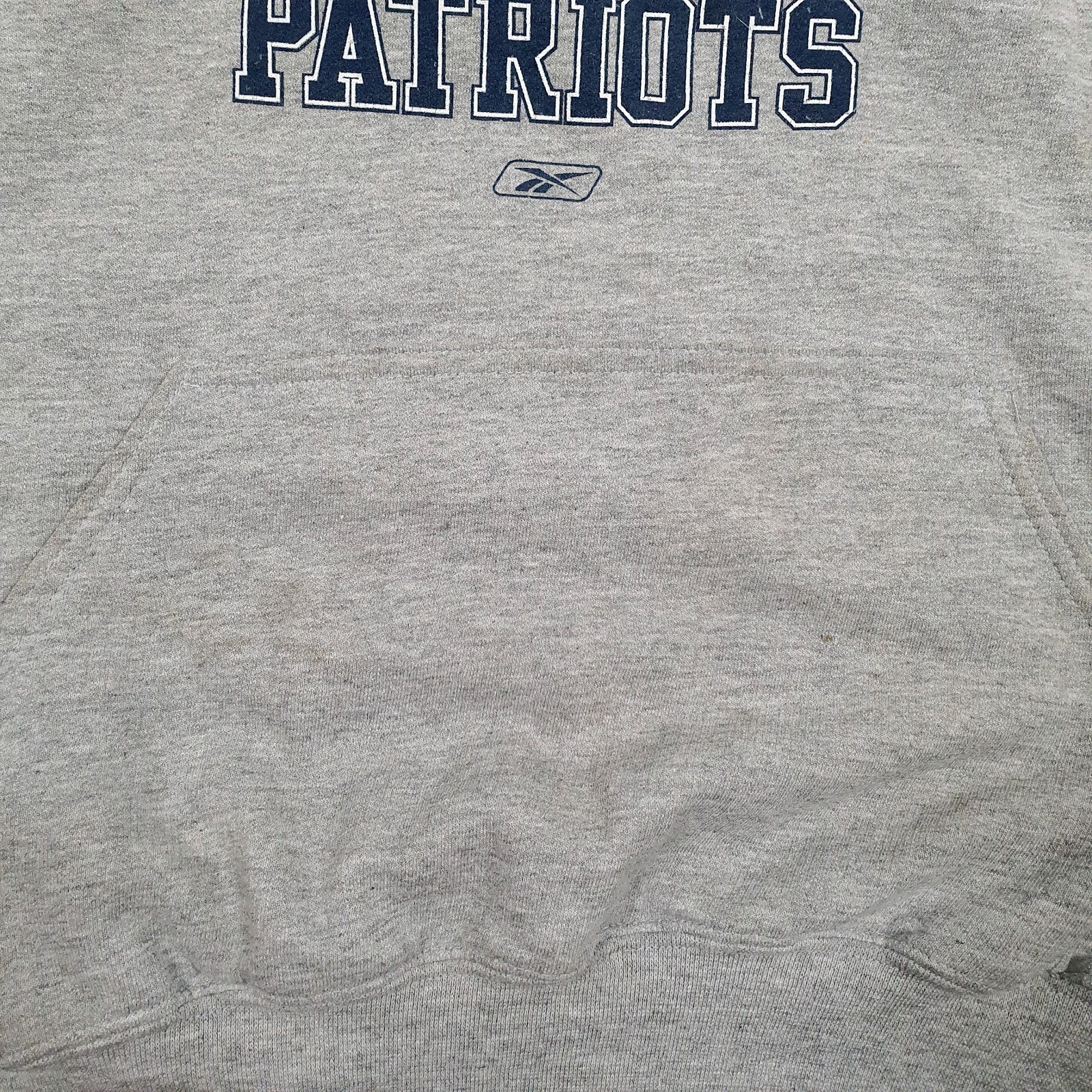 Mens Grey NFL New England Patriots Hoodie Jumper