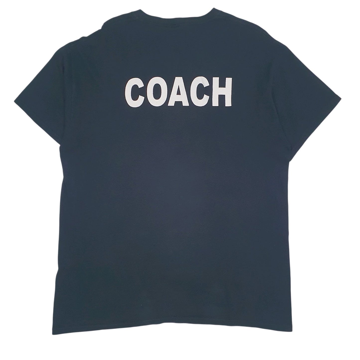 Mens Black Gildan Chino Youth Basketball Coach  T Shirt
