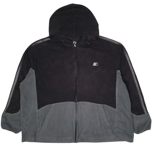 Mens Black Starter Hoodie Full Zip Jumper